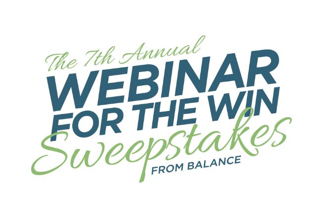 Webinar For the Win Sweepstakes